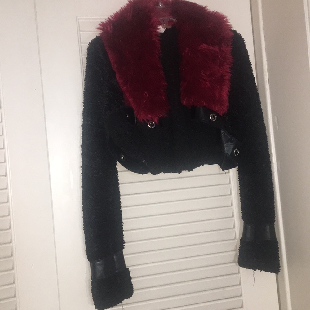 Red and Black Shrug like Jacket